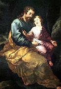 HERRERA, Francisco de, the Elder St Joseph and the Christ Child oil